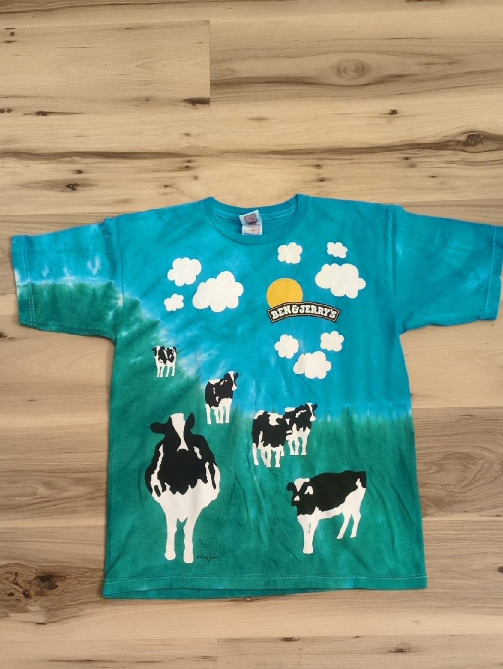 Like New Authentic Ben & Jerry's Woody Jackson Euphoria T-shirt Size Medium
